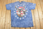 Vintage 1990s Zoomerica The Mountain Deer Theme Graphic T-Shirt