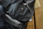 Vintage 1990s Chaps Leather Zip Up Jacket