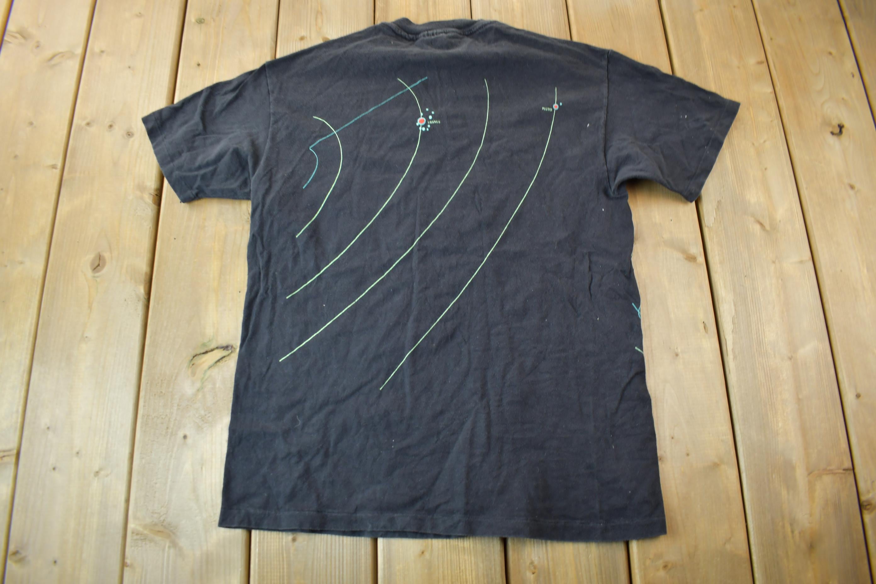 Vintage 1993 Solar Orbits Galaxy Space Theme Graphic T-Shirt Size Medium