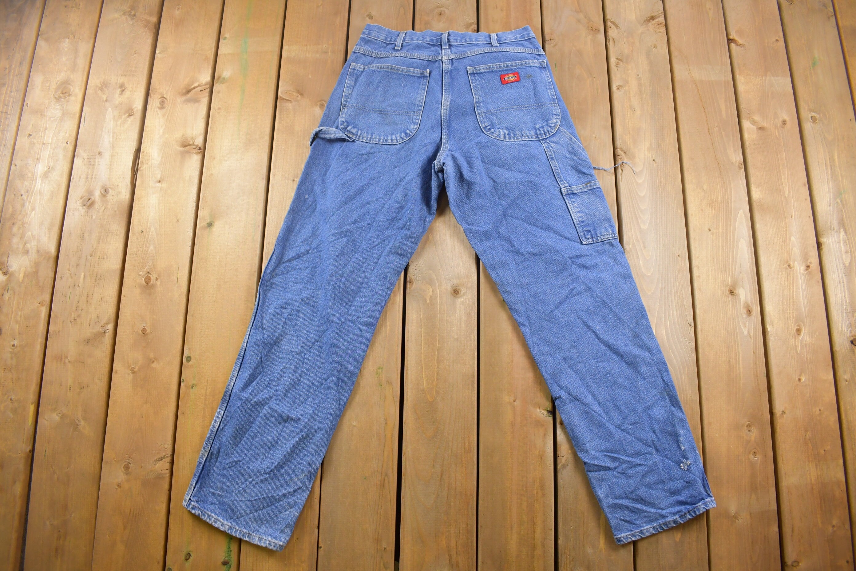 Vintage 1990s Dickies Distressed Denim Carpenter Pants 29 x 31