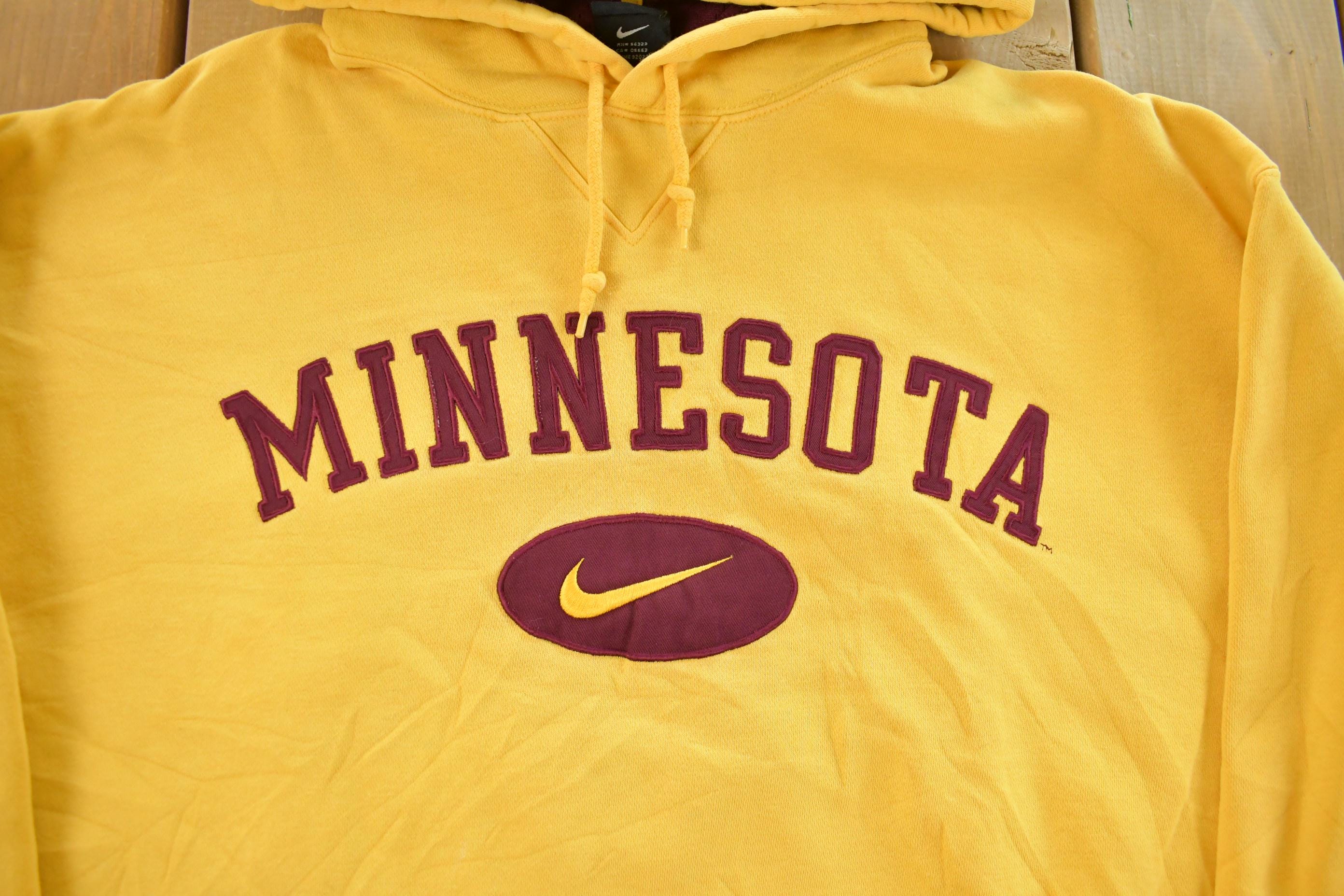 Vintage 1990s Minnesota University Nike Hoodie Sweatshirt Men's XL