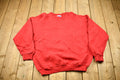 Vintage 1990s Star Activewear Blank Red Crewneck Sweatshirt