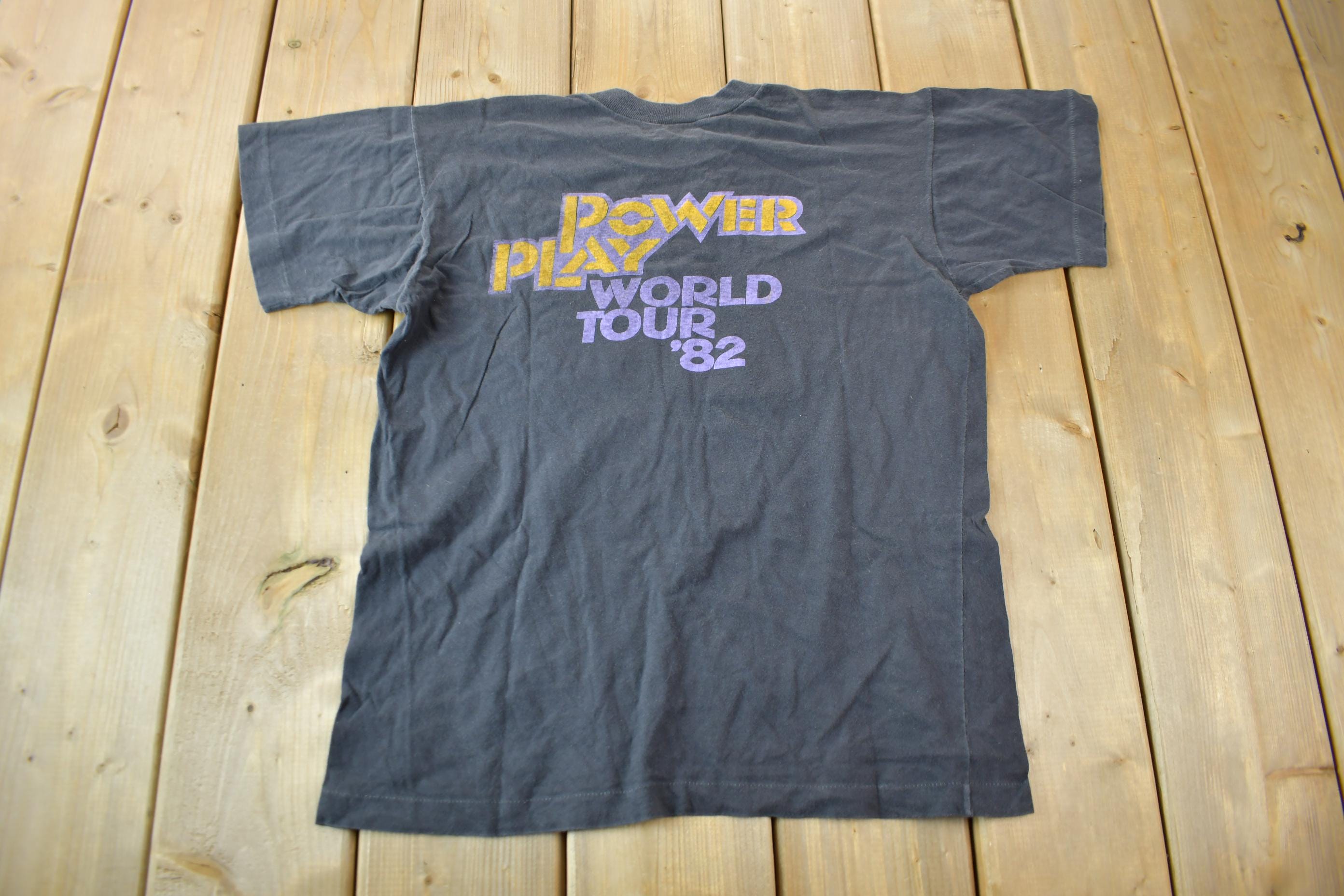 Vintage 1982 April Wine Power Play World Tour Single Stitch Band Tee