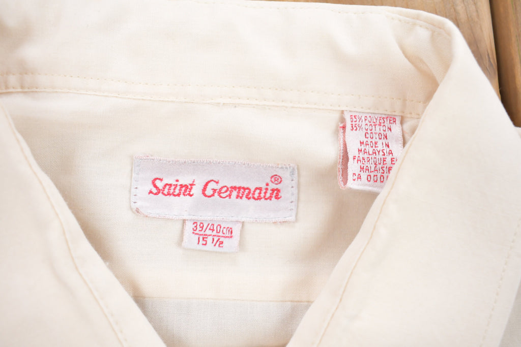 Vintage 1990s Saint Germain Button Up Dress Shirt