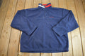 Vintage 1990s Tommy Hilfiger Quater Zip Fleece Sweater - XL