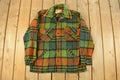 Vintage 1970s Deacon Brothers Flannel Shirt Jacket Men's Large