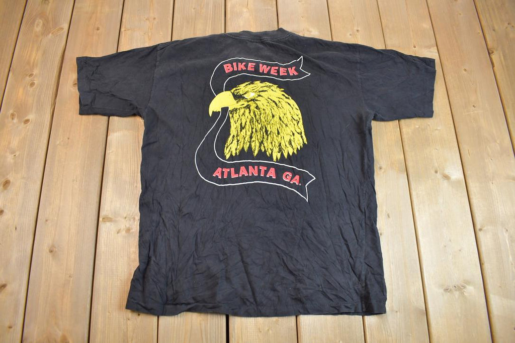 Vintage 1994 Black Bikers Week Atlanta Georgia Single Stitch Graphic T-Shirt