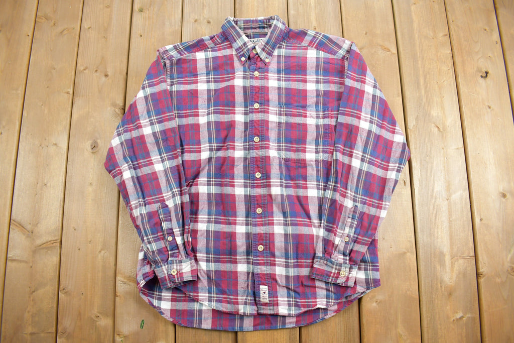 Vintage 1990s Legend Shirting Plaid Flannel Button Up Shirt