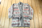 Vintage 1990s Freyja Shawl Collar Knit Cardigan Sweater