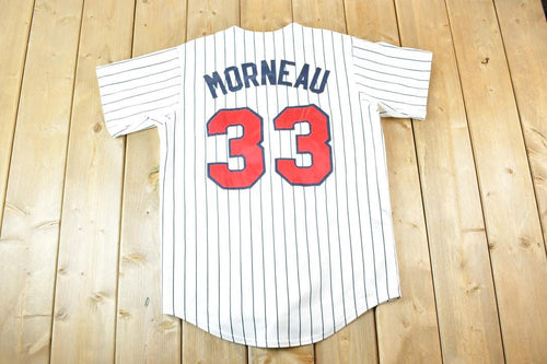 Vintage 1990s Minnesota Twins MLB Embroidered Baseball Jersey Mens L / Made In USA / Single Stitch / MLB Baseball / 33 Morneau