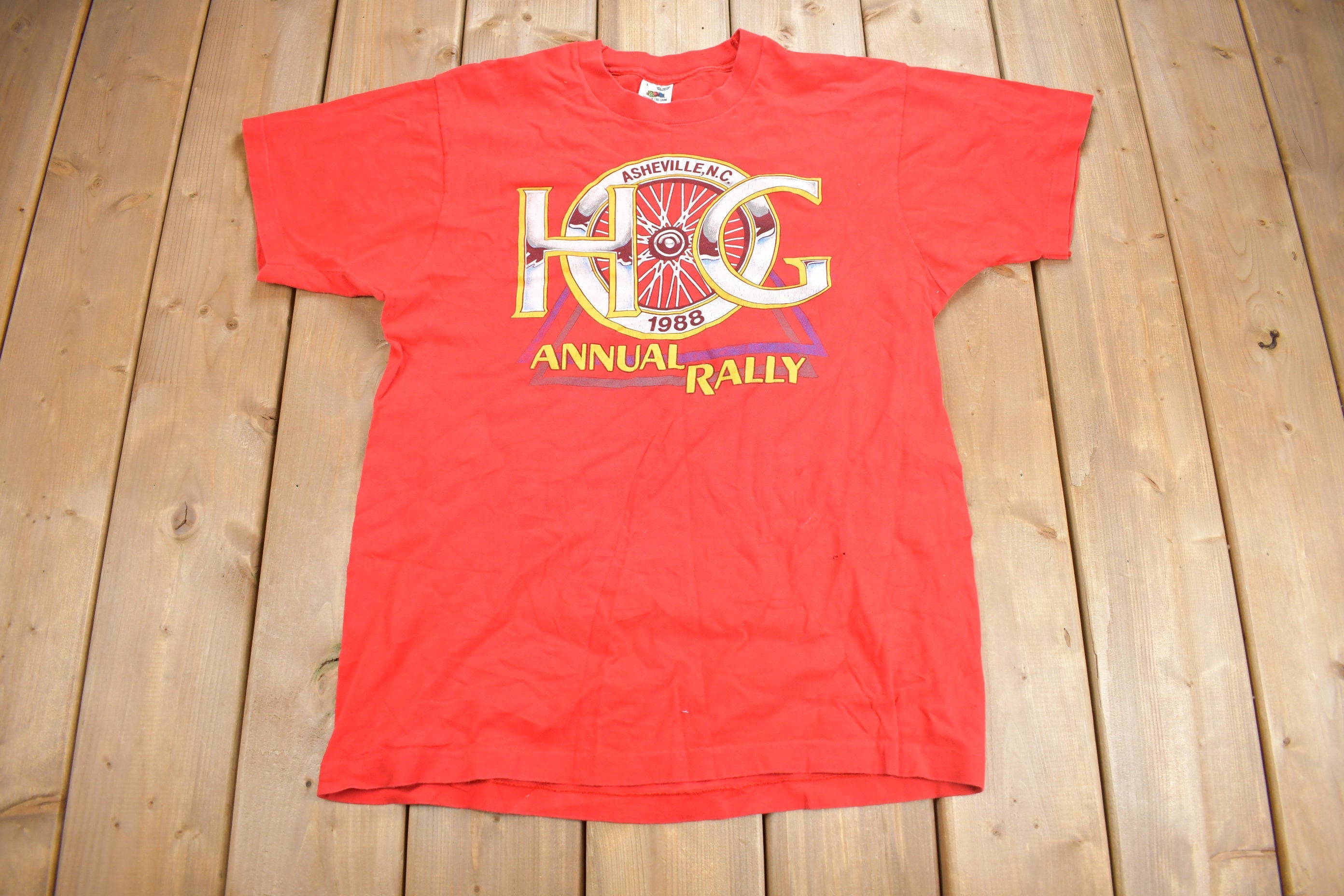 Vintage 1988 Harley Davidson HOG Rally T-Shirt /
