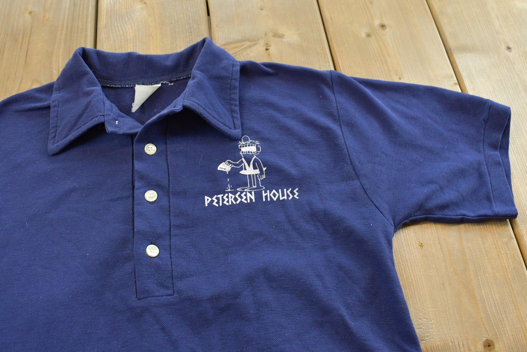 Vintage 1970s Don Alleson Petersen House Polo Shirt Men's L