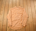 Vintage 1990s The Territory Ahead Blank Orange Button Up Shirt  1990s Button Up  Vintage Flannel  Basic Button Up  Vintage Blanks