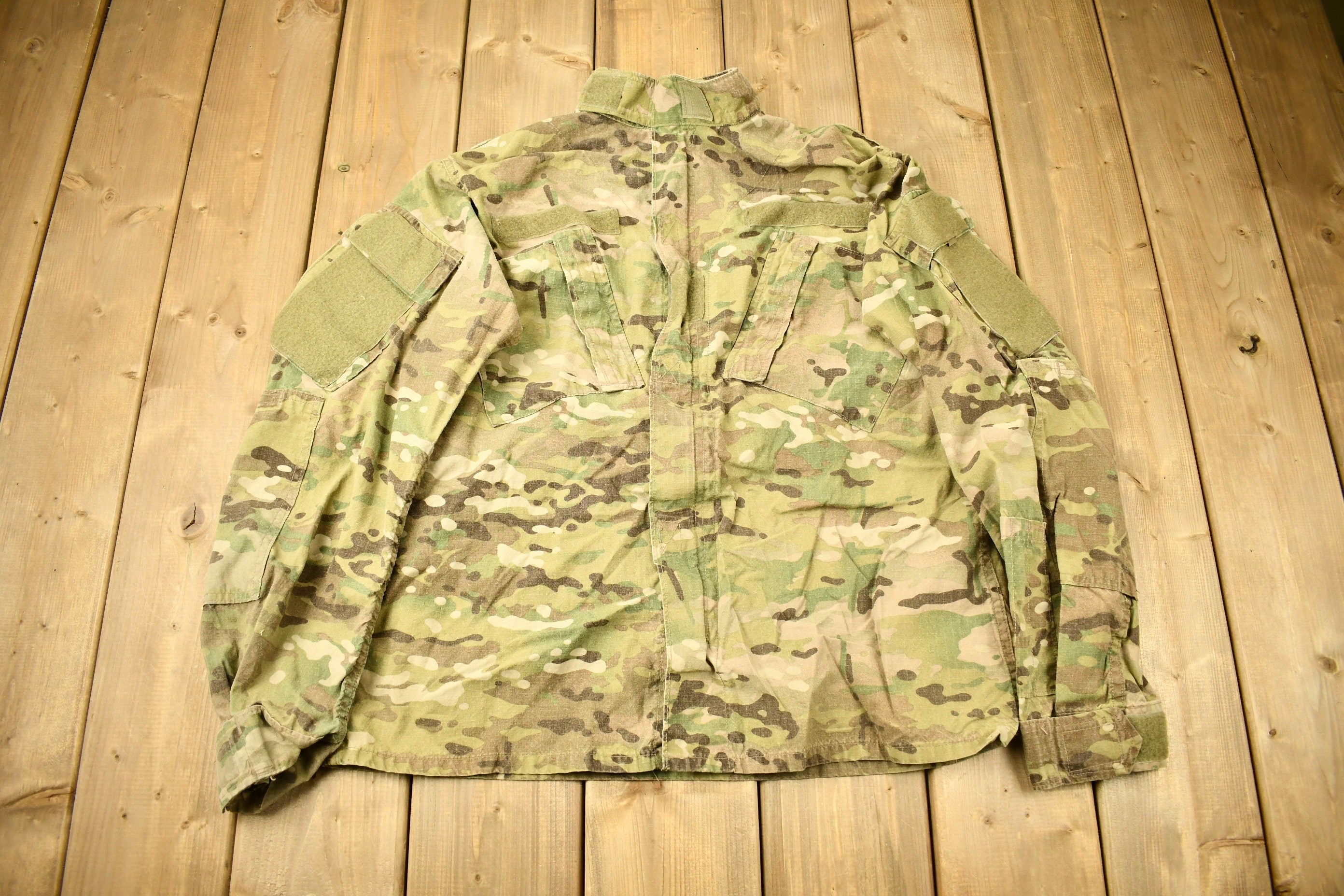 Vintage 2001 Military Camouflage Combat Jacket