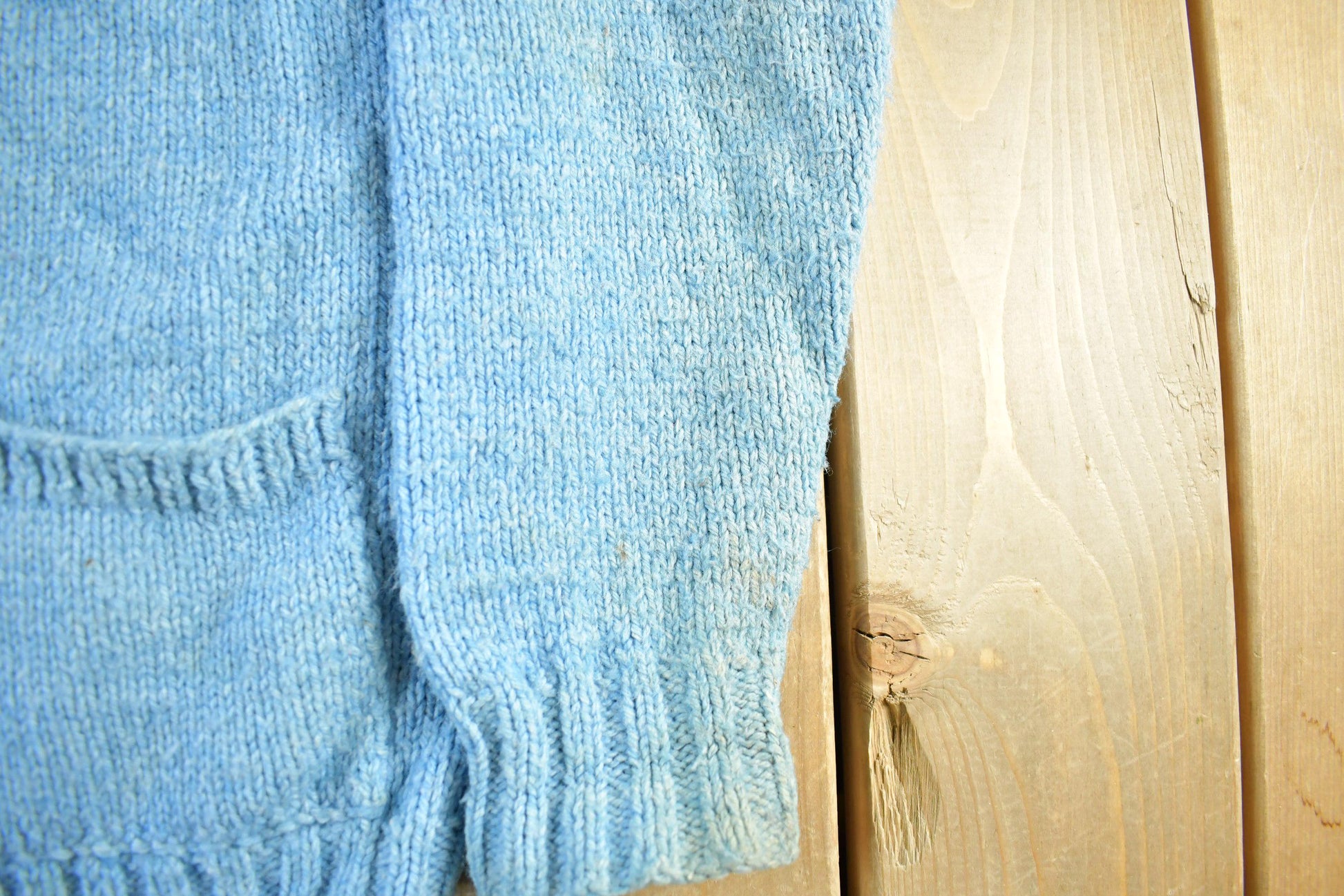 Vintage 1950s Hand Knit Golf Knit Cardigan Sweater Women's M-L