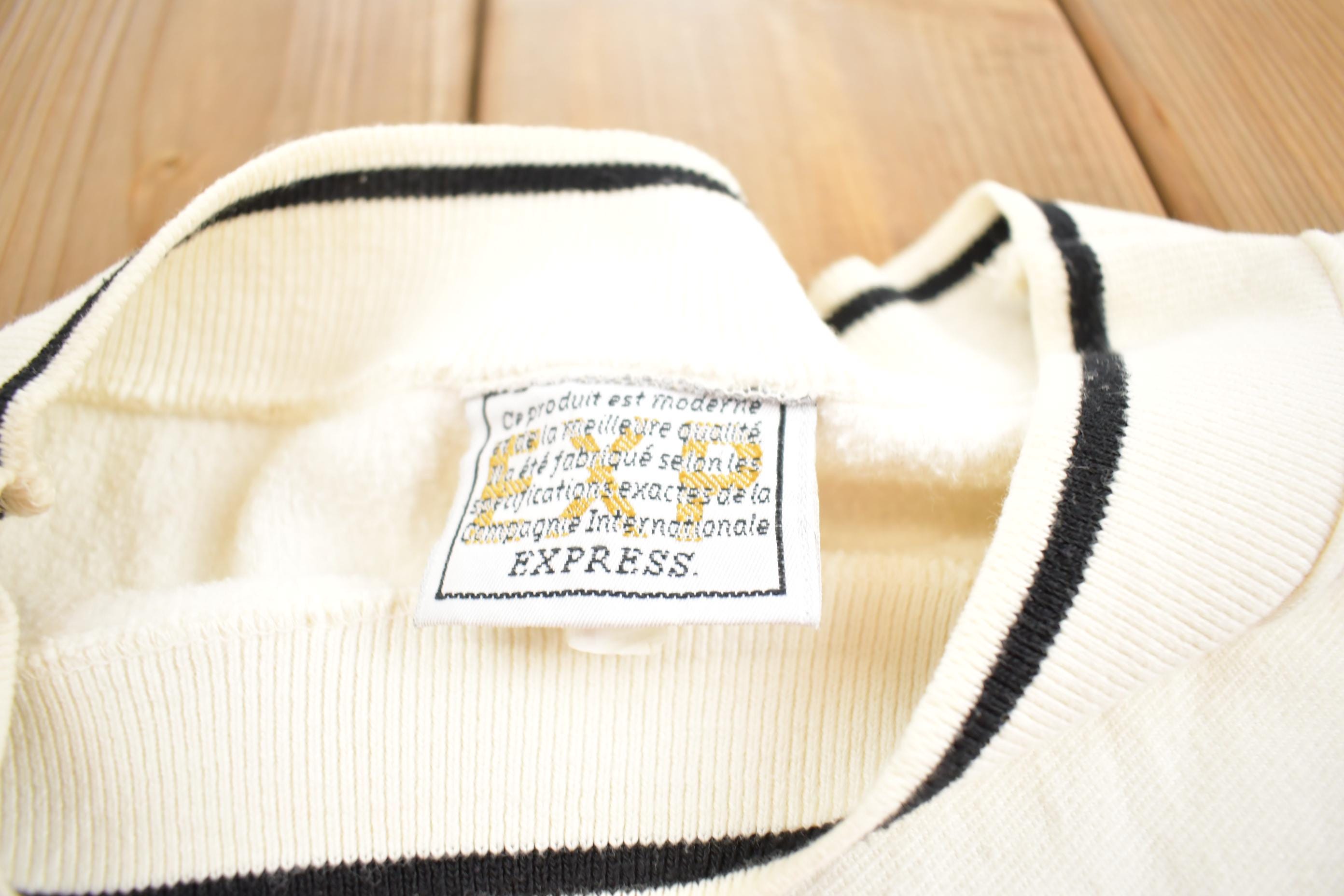 Vintage 1990s France Express Travel Crewneck Sweatshirt