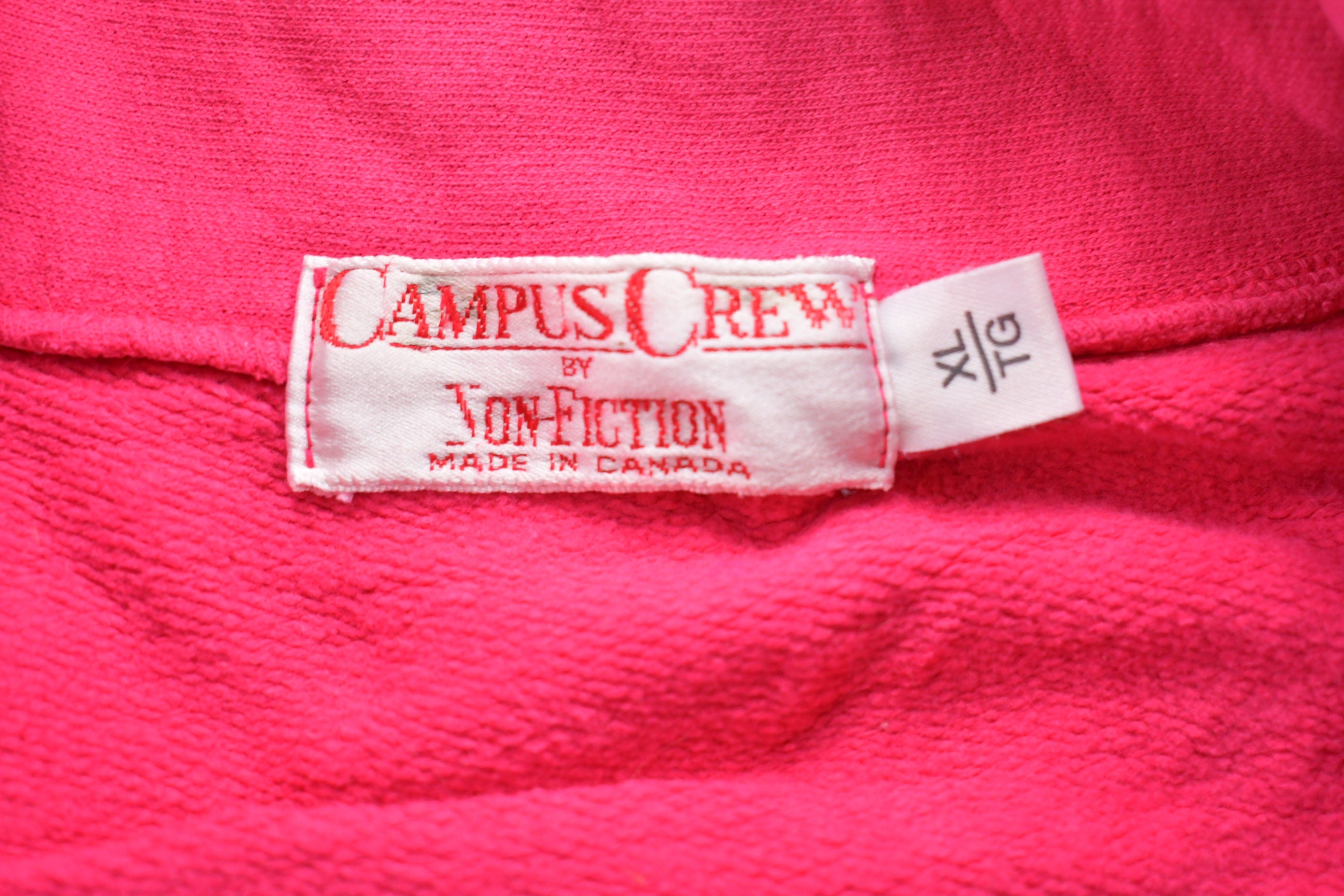 Vintage 1990s Campus Crew Blank Quarter Zip Sweatshirt