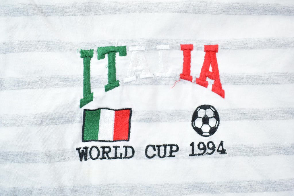 Vintage 1994 Italia World Cup Souvenir Soccer T-Shirt