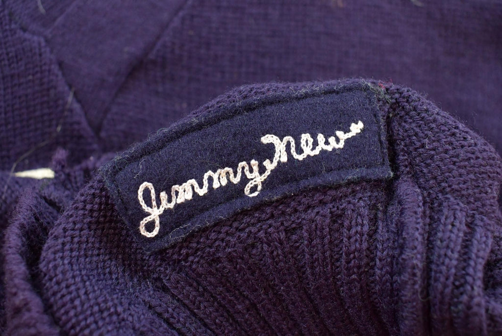 Vintage 1960s 100% Wool Collegiate Chenille Patch Varsity Style Knit Sweater True Vintage Women's M /