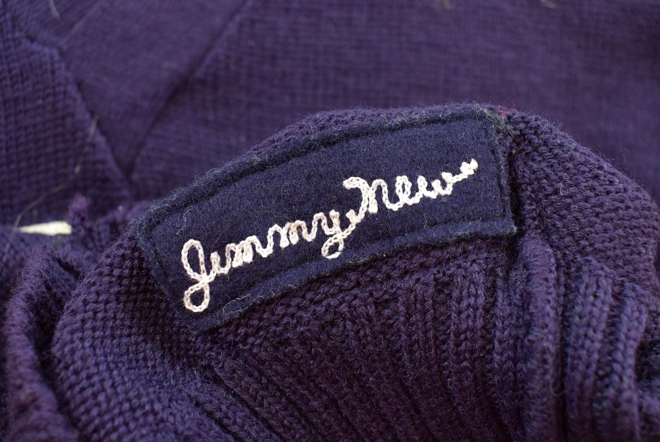 Vintage 1960s 100% Wool Collegiate Chenille Patch Varsity Style Knit Sweater True Vintage Women's M /