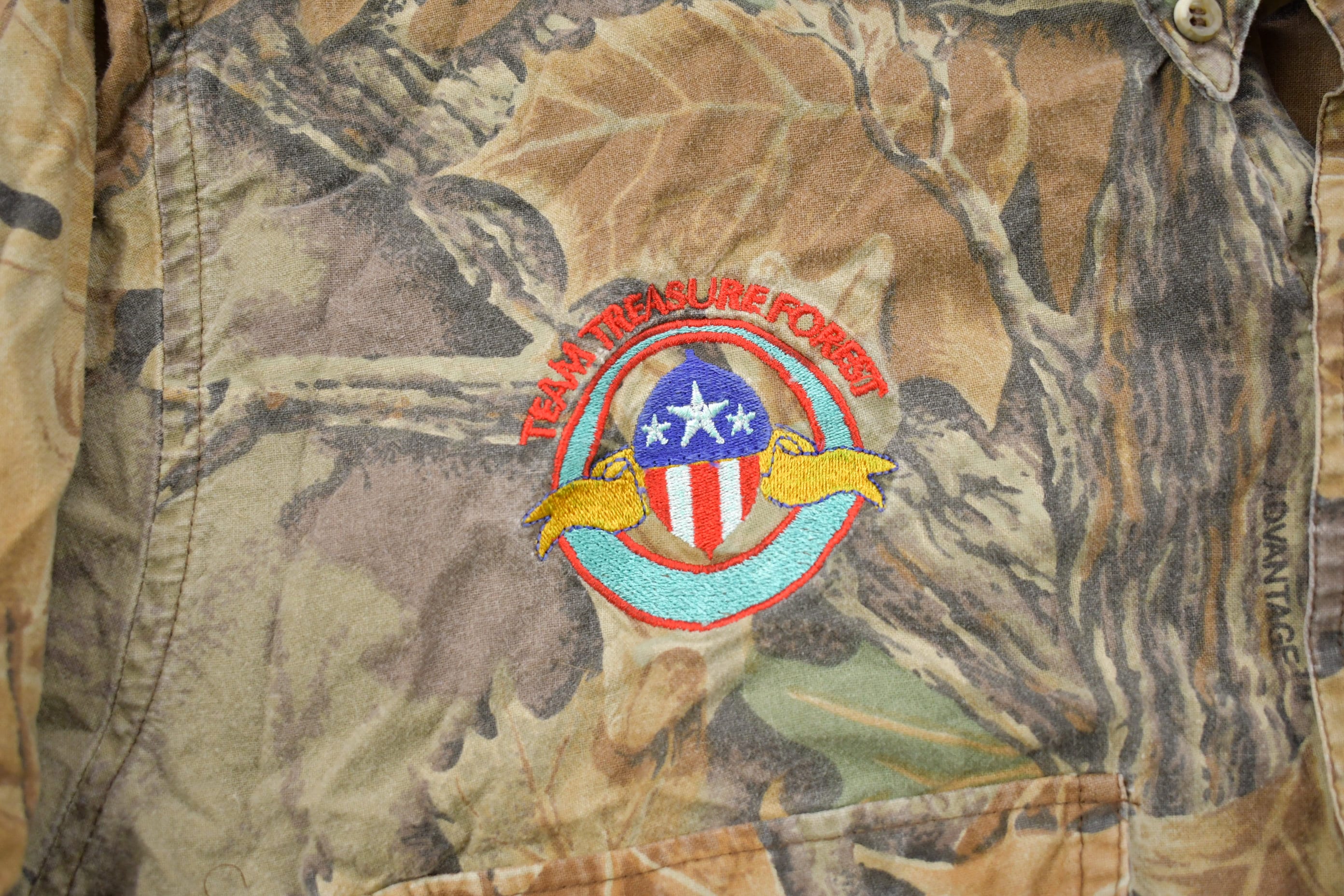 Vintage 1990s Spartan Hunting Camo Button Up
