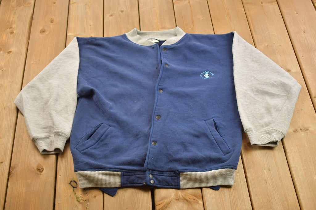 Vintage 1990s Cherokee Varsity Button Up Sweatshirt