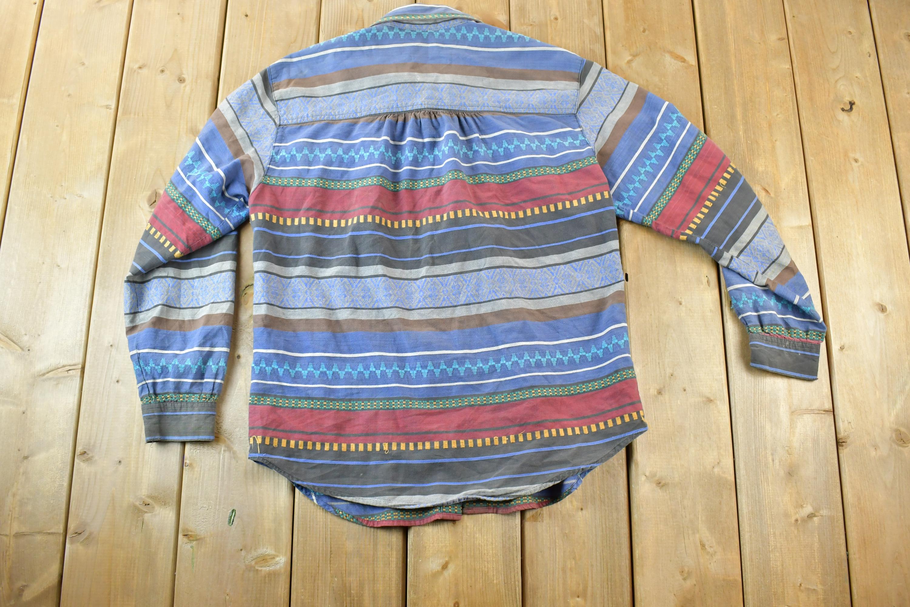 Vintage 80s Backroad Blues Western Button Up Shirt
