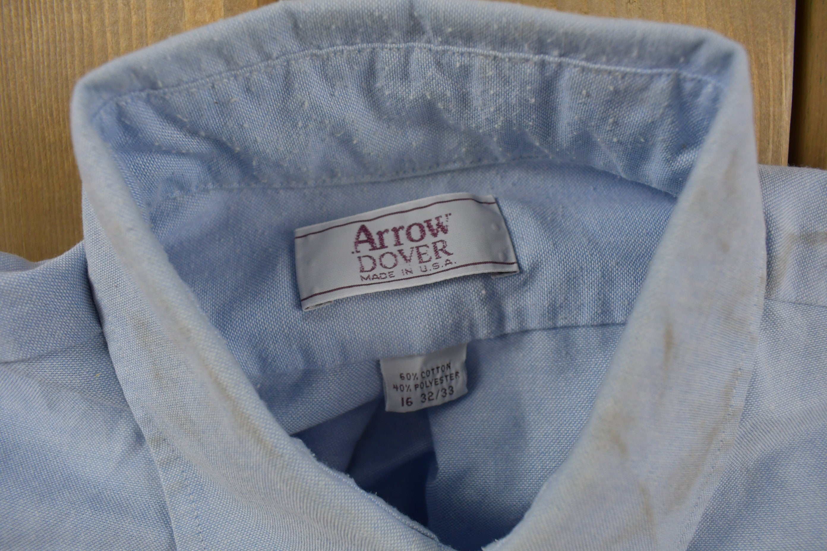 Vintage 1990s Arrow Dover Blank Button Up Shirt