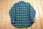 Vintage 1980s Pine Grove Quilt Lined Plaid Button Up Shirt