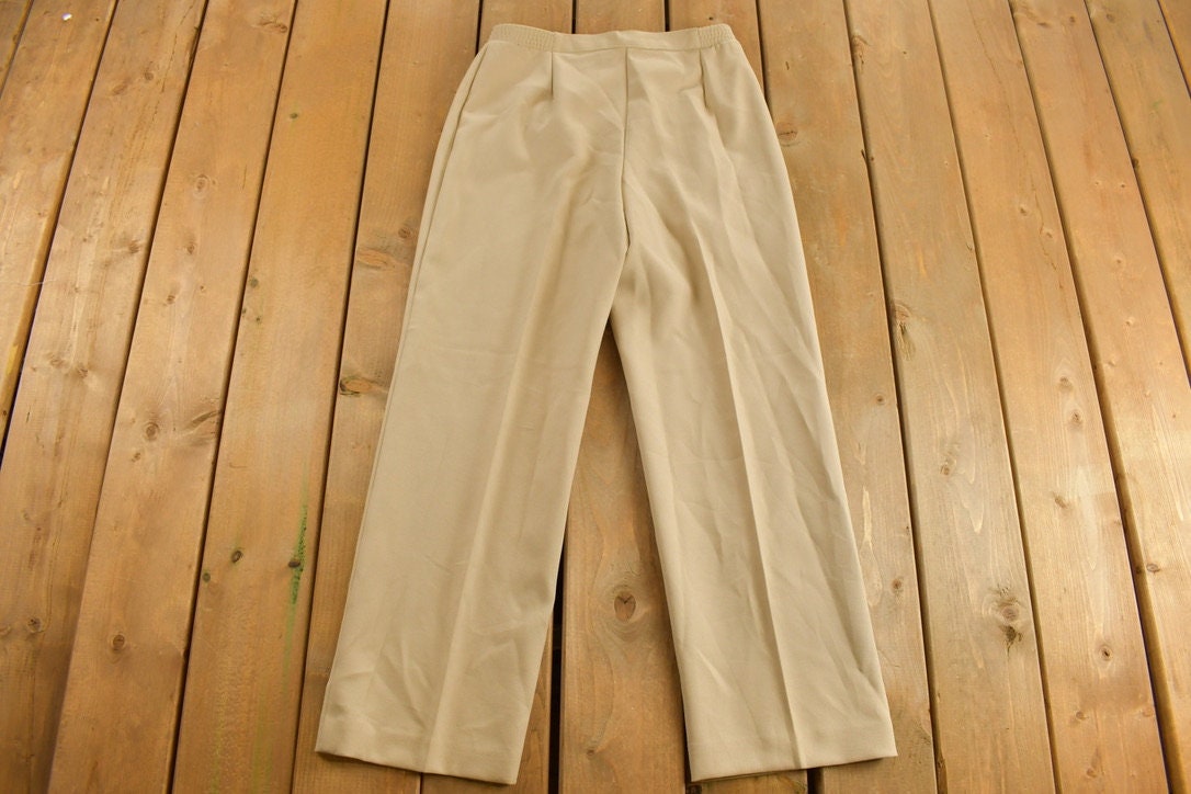 Vintage 1980s Haberdashery Pleated Trouser Pants Size 28 x 29 / High Waist / Made In USA / 80s Fashion / Women's Size 4