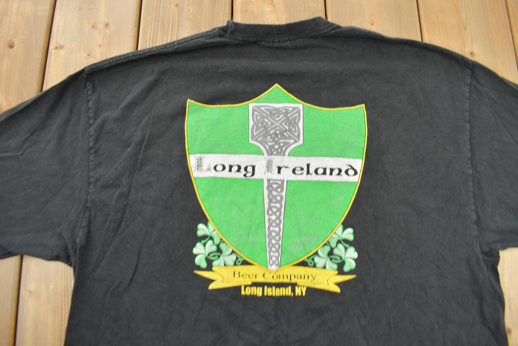 Vintage 1990s Long Ireland Beer Company Graphic T-Shirt