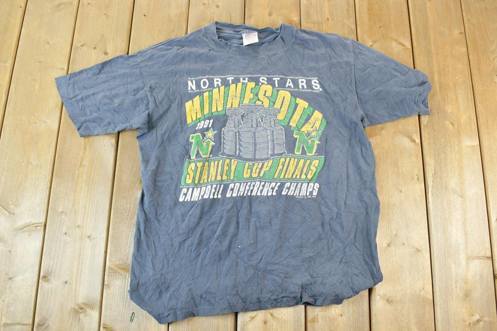 Vintage 1990s Minnesota North Stars NHL Graphic T-Shirt