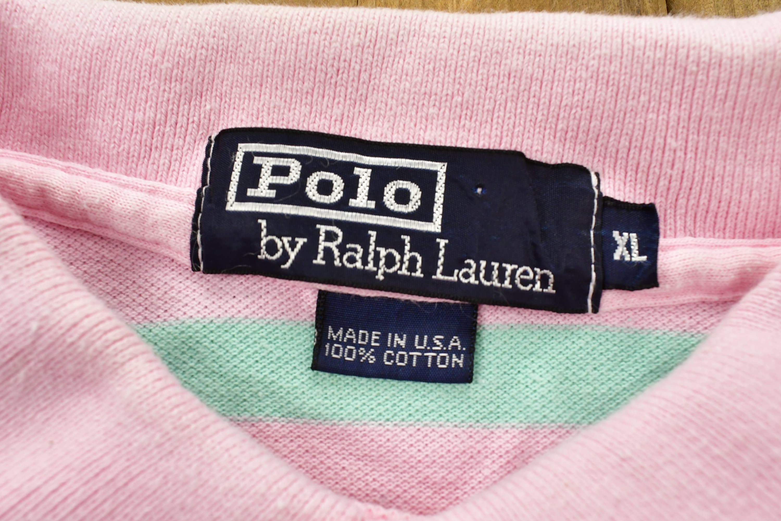 Vintage Polo Ralph Lauren Small Pony Polo Shirt Made In USA