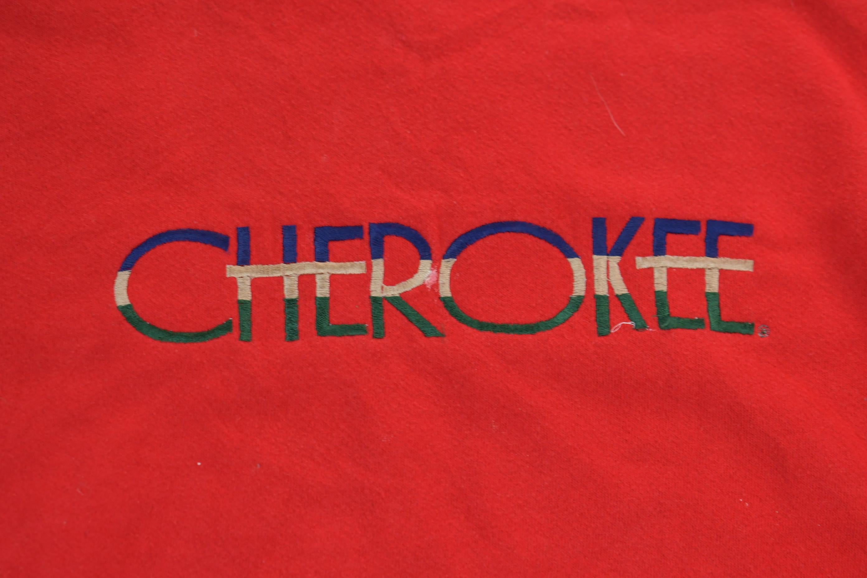 Vintage 1990s Cherokee Crewneck Sweatshirt Made In USA
