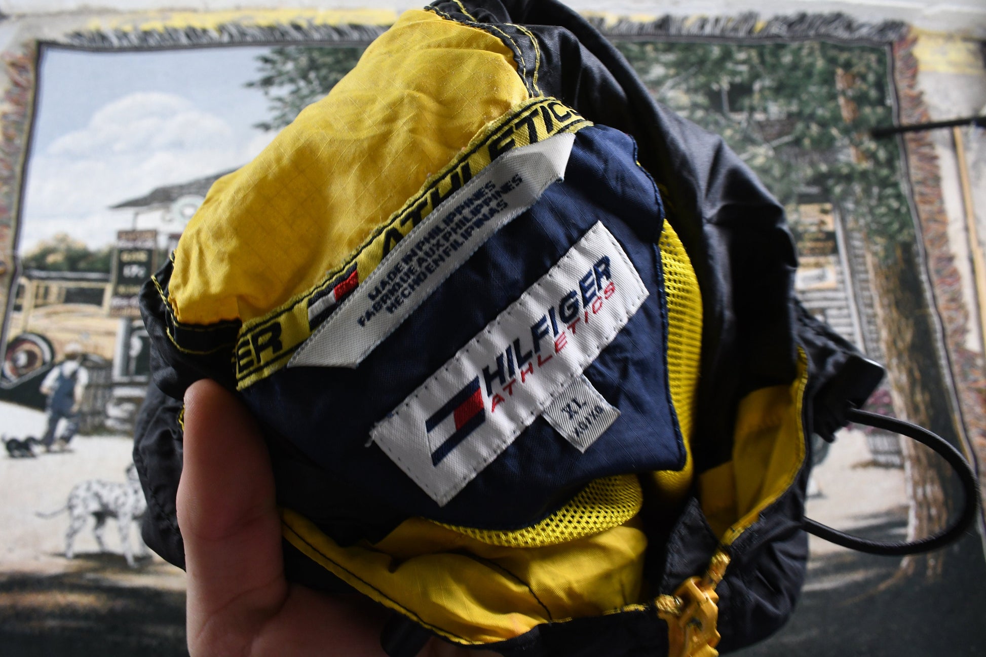 Vintage 1990s Tommy Hilfiger Quarter Zip Windbreaker