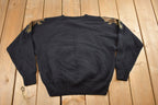 Vintage 1990s Danier Leather Wool Knit Sweater