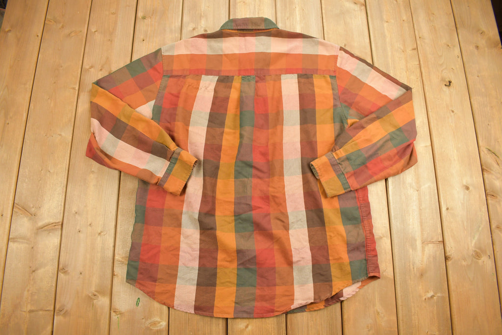 Vintage 1990s Irvine Park Plaid Button Up Shirt
