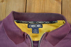 Vintage 1990s Cherokee Quarter Zip Striped Minnesota Crewneck Sweatshirt