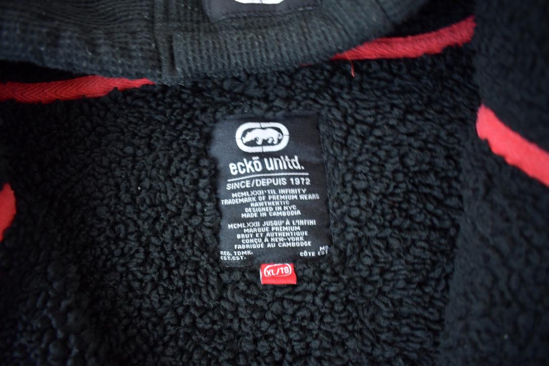 Vintage Y2K Ecko Unltd Fleece Lined Hoodie Size XL