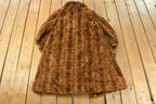 Vintage 1970s Albrecht Furs Full Length Brown Mink Fur Coat Adult M