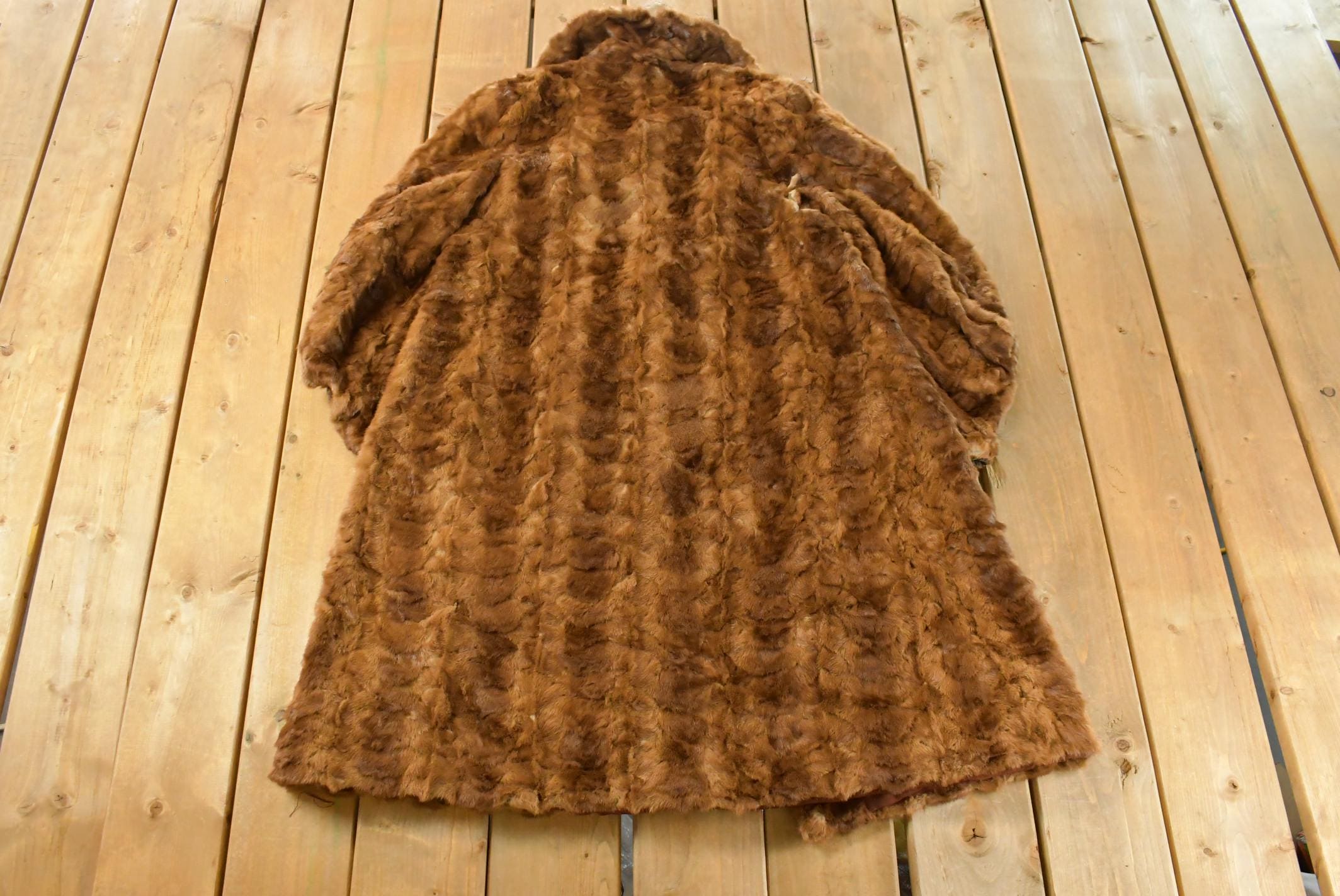 Vintage 1970s Albrecht Furs Full Length Brown Mink Fur Coat Adult M