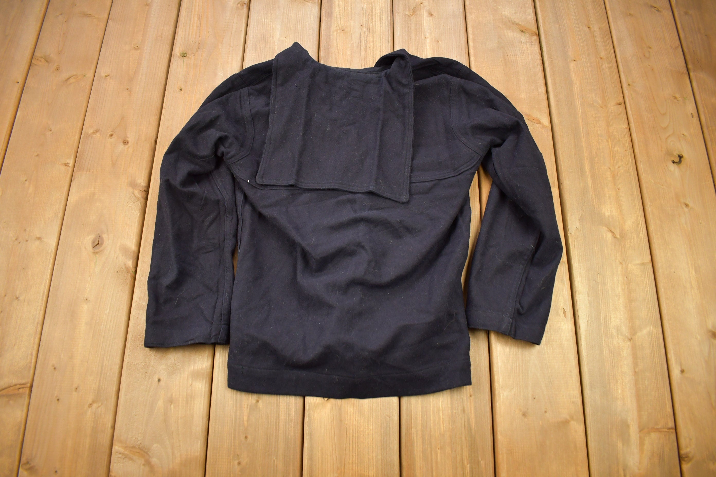 Vintage 1940s WWll Naval Clothing Factory Wool Sweater