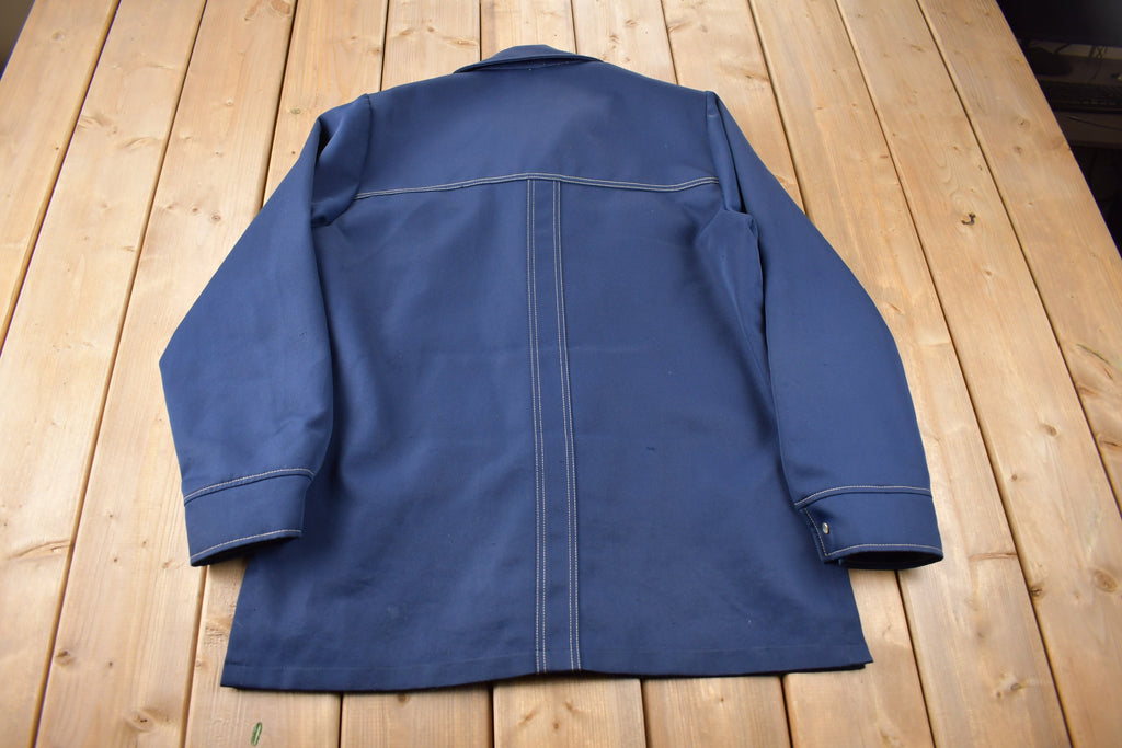 Vintage 1970s Levi's Panatela Tops Western Style Pearl Snap Button Up Shirt Made in USA Size L