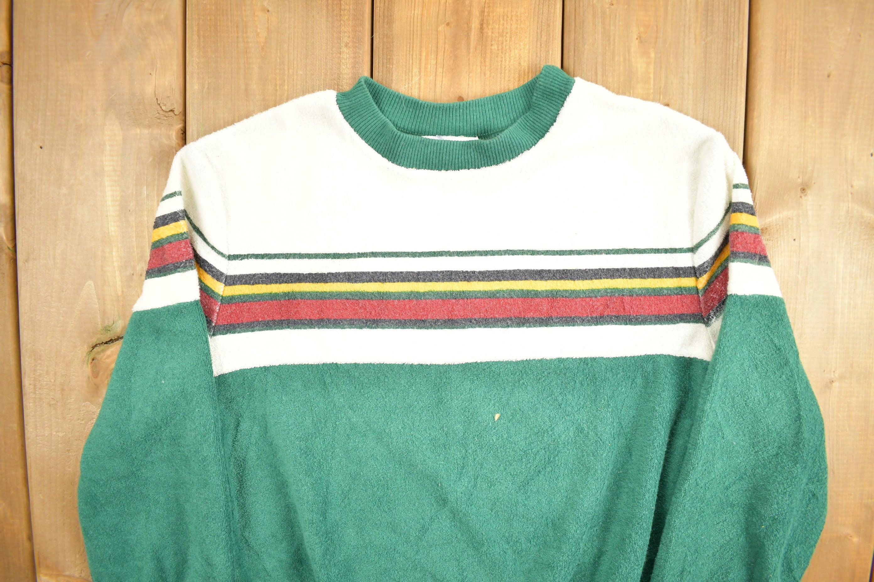 Vintage 1990s Present Co Stripe Sweatshirt