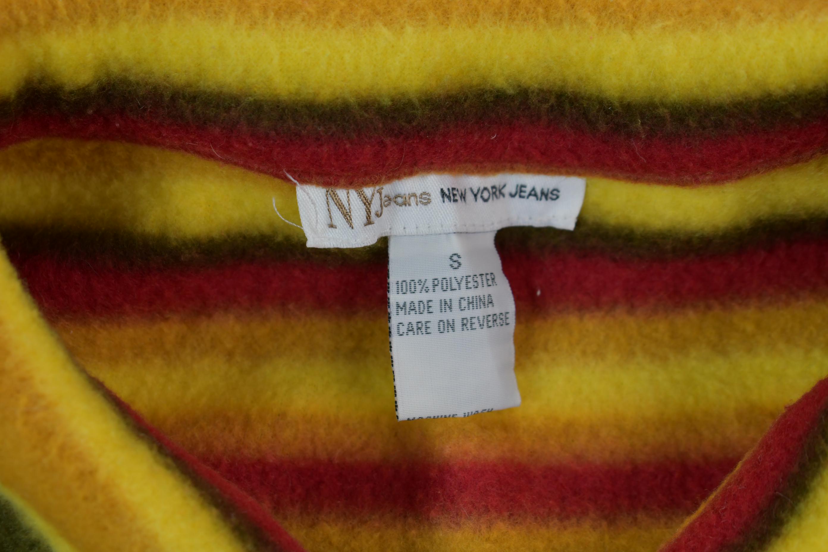Vintage 1990s NY Jeans Multi Colour Striped Jacket