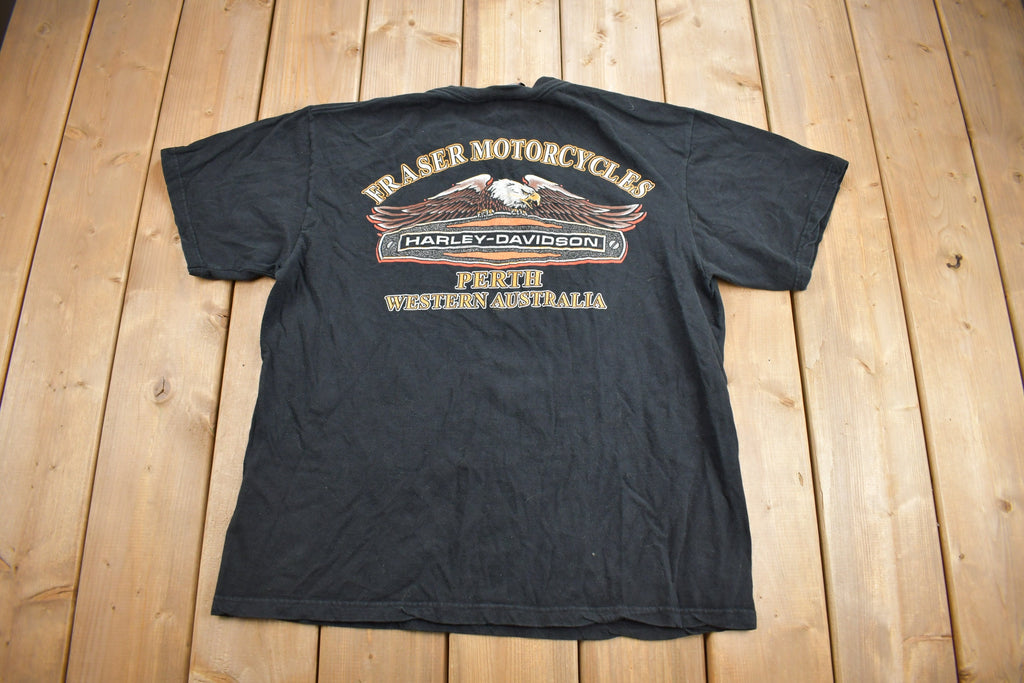 Vintage 2002 Fraser Motorcycles Harley Davidson Perth Australia T-Shirt