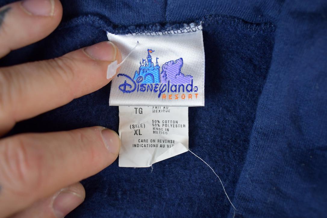 Vintage 1990s Disneyland Resort Group Hug Pooh And Gang Disney Hoodie