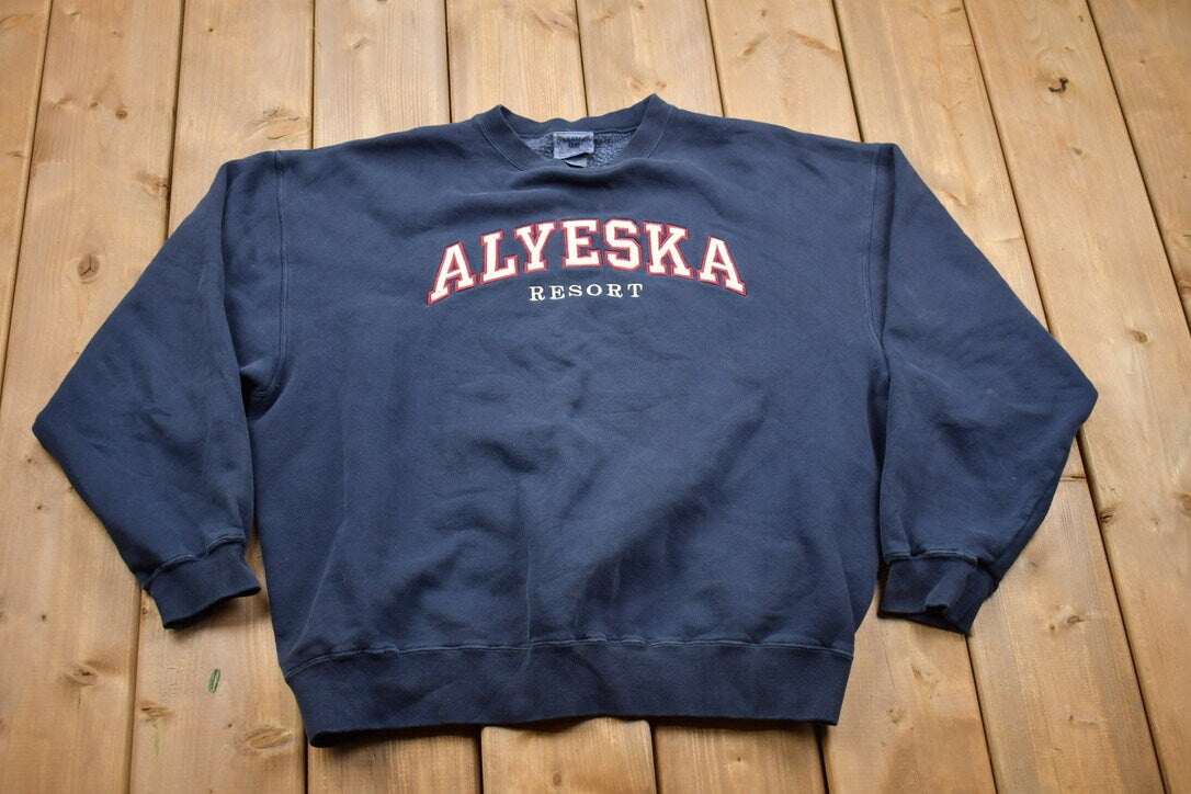 Vintage 1990s Alyeska Resort Alaska Crewneck Sweatshirt