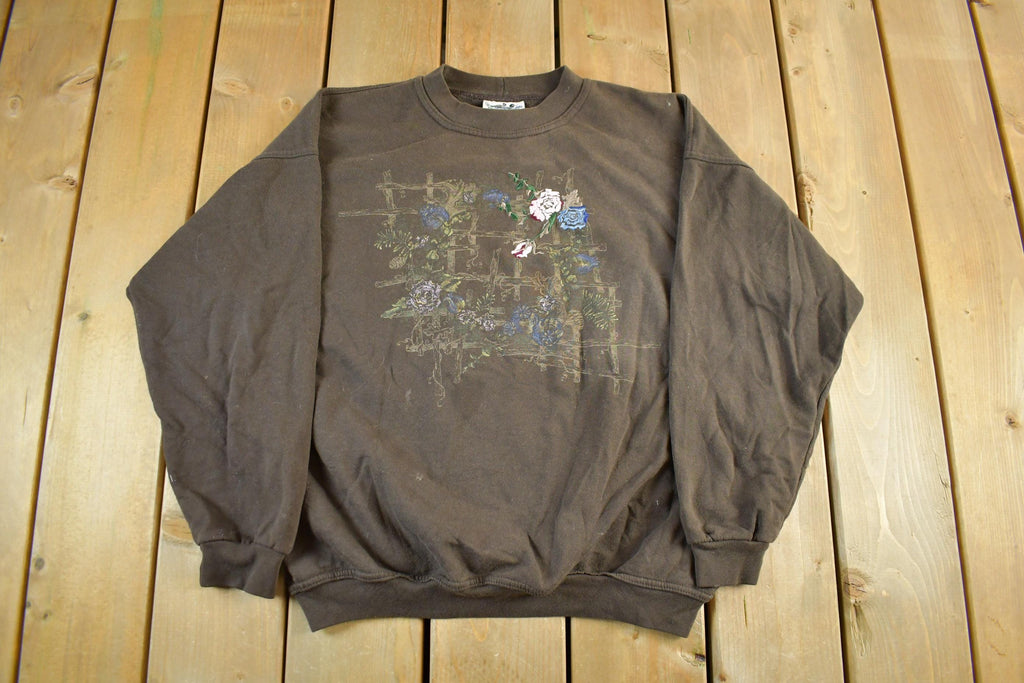 Vintage 1990s Northern Reflections Birds Nature Graphic Crewneck Sweater Adult S-M
