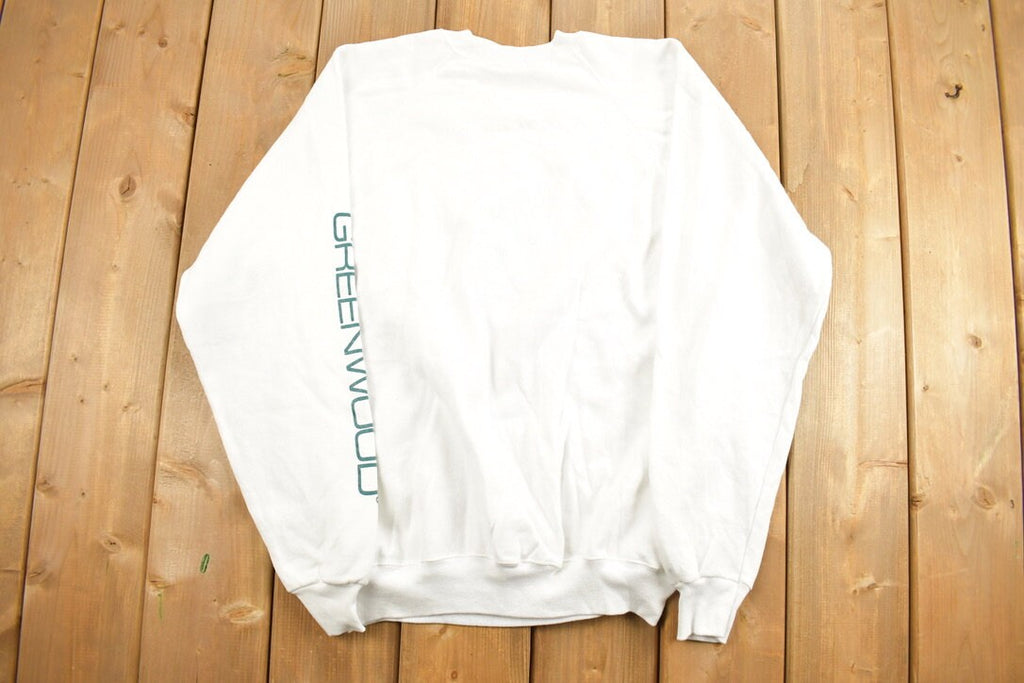 Vintage 1990s Greenwood Raceway Park Graphic Crewneck Sweatshirt